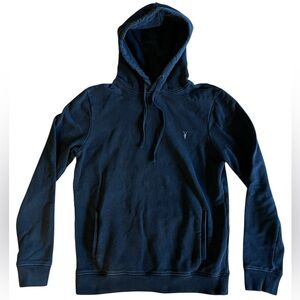 ALLSAINTS $169 Black Raven Pullover M Hoody Luxe Basics Ramskull Logo Designer